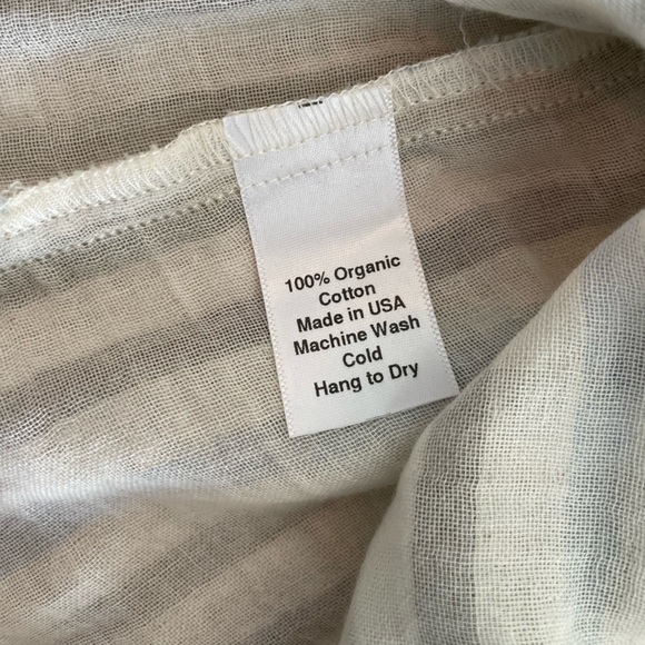 ☀️50% Off! Summer Sale☀️ THE PODOLLS Organic Cotton Striped Shirt Dress - Picture 4 of 4